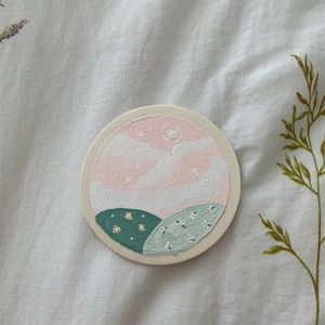 ❤️Custom painted wooden circle